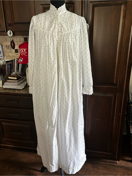 Eileen West Other - 1990’s Eileen West 2Pc Cotton Maxi-length “Western Inspo” Night-Gown Set
